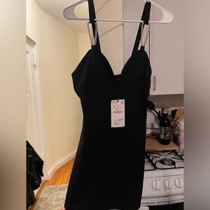 Zara black mini dress